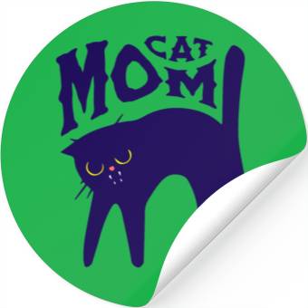 Discover Cat Mom Stickers