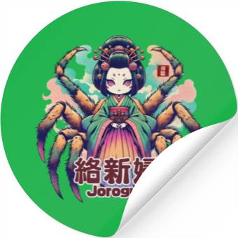 Discover Jorogumo: Japanese Spider Devil Stickers