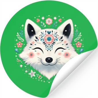 Discover Polar Fox Stickers