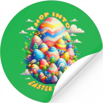 Discover Vibrant Easter Egg Design for a Festive Easter Day Stickers