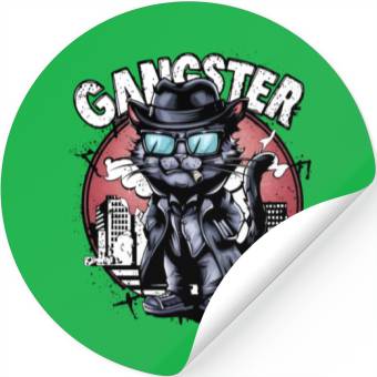 Discover cat gangster Stickers