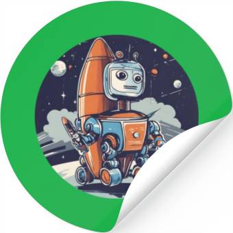 Discover mech robot design crafted Stickers