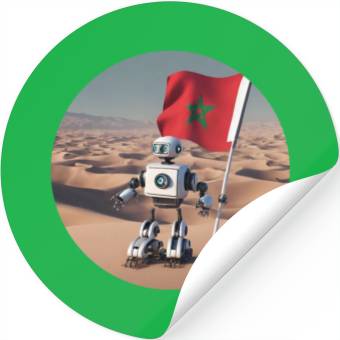 Discover mech robot design crafted Stickers