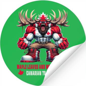 Discover Canada elk design Stickers