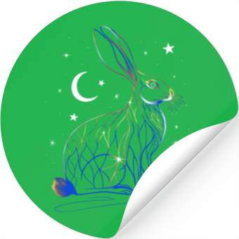 Discover Kintsugi Easter Bunny Ostara Hare Stickers