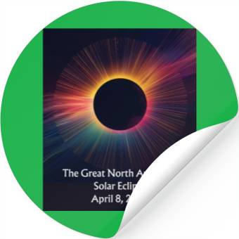 Discover Celestial Dance: Solar Eclipse Stickers
