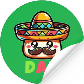 Discover Cinco De Mayo Dad Stickers