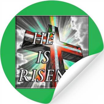 Discover Cross, He is Risen - 1 Stickers