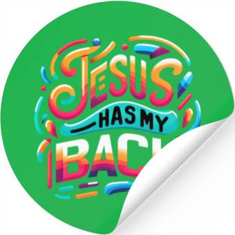 Discover Jesus Has My Back 24 Stickers
