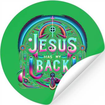 Discover Jesus Has My Back 26 Stickers