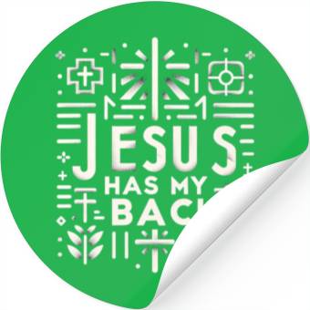 Discover Jesus Has My Back 30 Stickers
