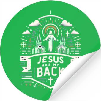 Discover Jesus Has My Back 28 Stickers