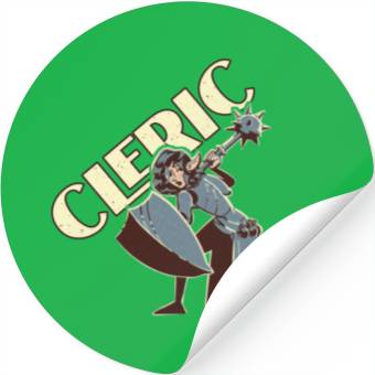Discover Retro Elf Cleric Stickers