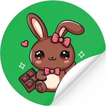 Discover Chocolate Bunny Stickers