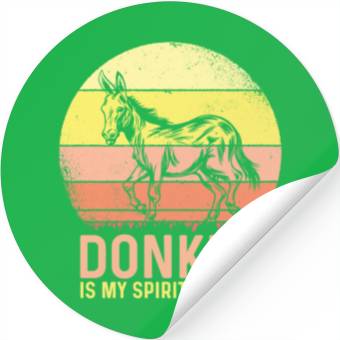 Discover Vintage Donkey Farmer Stickers