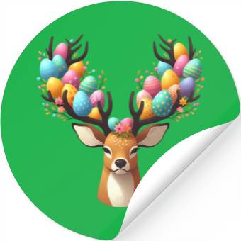 Discover A Deer's Easter Surprise Stickers