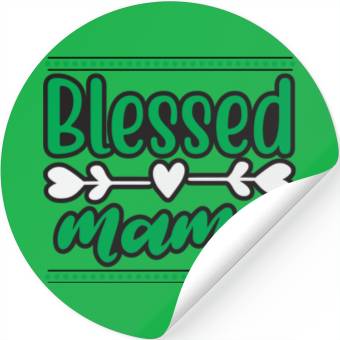 Discover Blessed Mama Stickers