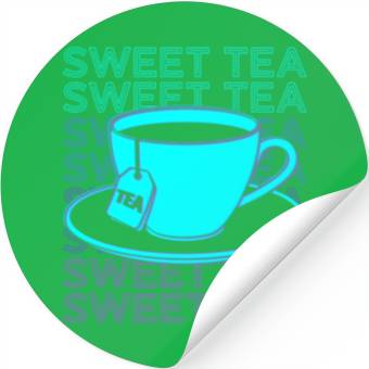 Discover Sweet Tea Retro Stickers