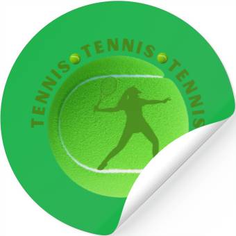 Discover Tennis. Stickers