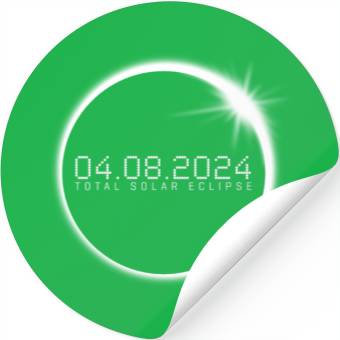 Discover Total Solar Eclipse 2024 Stickers