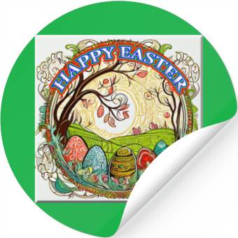 Discover Happy Easter Holiday Celebration Stickers