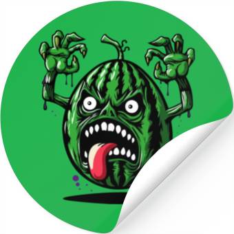 Discover Watermelon Monster Floating Stickers