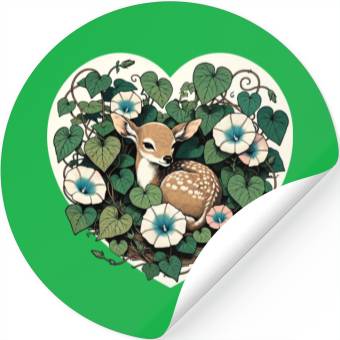 Discover Spring Fawn Stickers