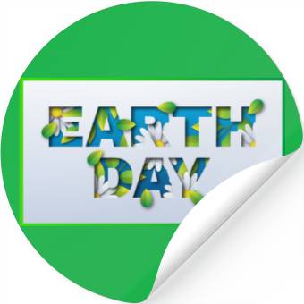 Discover Earth day Stickers