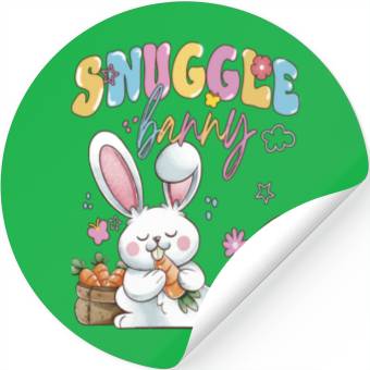 Discover Snuggle Bunny - Sleeping Rabbits Stickers