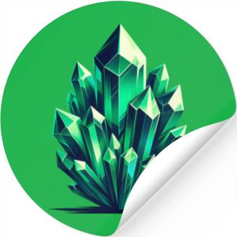 Discover Emerald Crystal Fragments Stickers