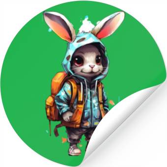 Discover Cute Rabbit Cartoon Stickers