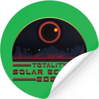 Discover Totality Solar Eclipse 2024 - Science Stickers