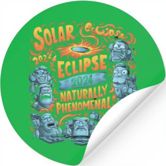 Discover Solar Eclipse 2024 Naturally Phenomenal Stickers