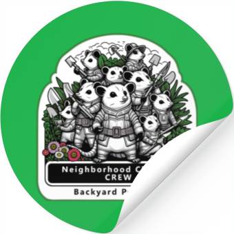 Discover Backyard Possums Cleanup Crew Eco Warriors Stickers