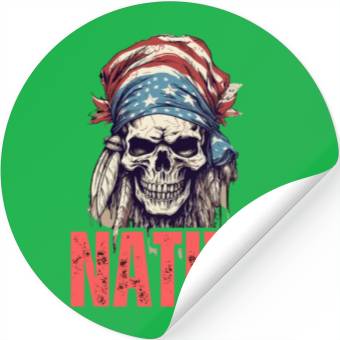 Discover Native American Headpiece Native American Skull Stickers