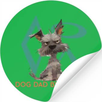 Discover Dog Dad by Choice Stickers