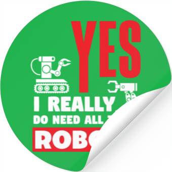 Discover Funny Robotics Robot Engineering Programming Stickers