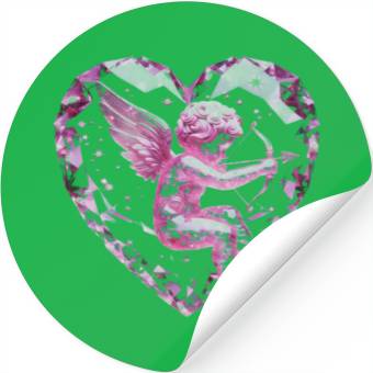 Discover Rose Quartz Cupid Stickers