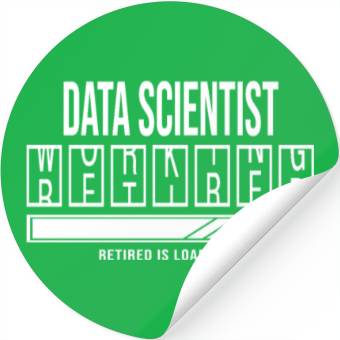 Discover Retirement gift idea Retired Data-Scientist Stickers