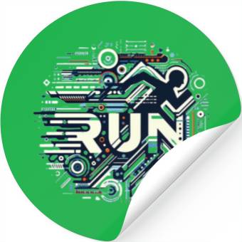 Discover running Stickers