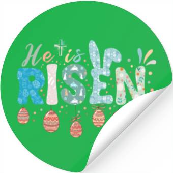 Discover He Is Risen Easter Celebration Theme Stickers