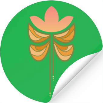 Discover Spring butterfly flower Stickers