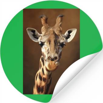 Discover Giraffe Animal Nature Stickers