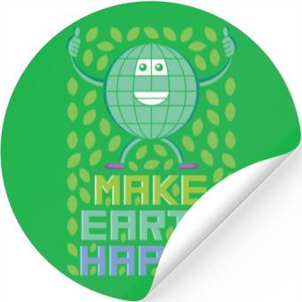 Discover Make Earth Happy Stickers