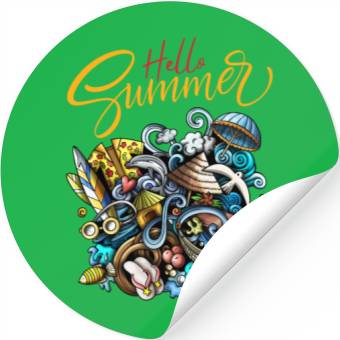 Discover Summer Vibes Stickers