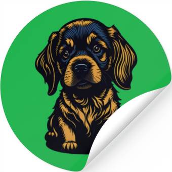 Discover sad dog Stickers