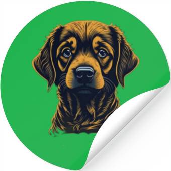 Discover sad dog Stickers