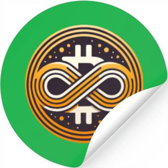 Discover Bitcoin Symbol Infinite Value Stickers