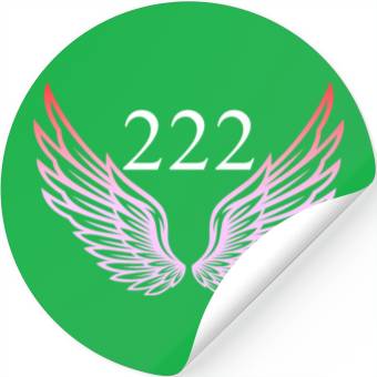 Discover 222 angel number Stickers