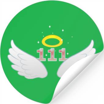 Discover 111 Angel number wings Stickers
